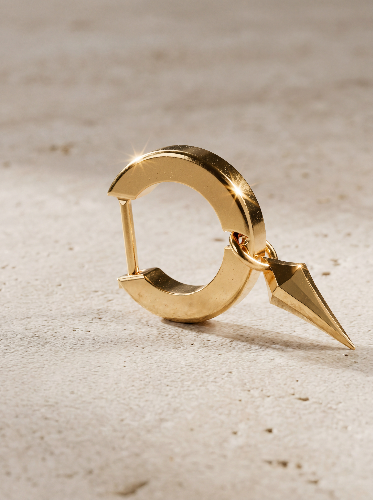 Brinco Agulha Ouro 18K