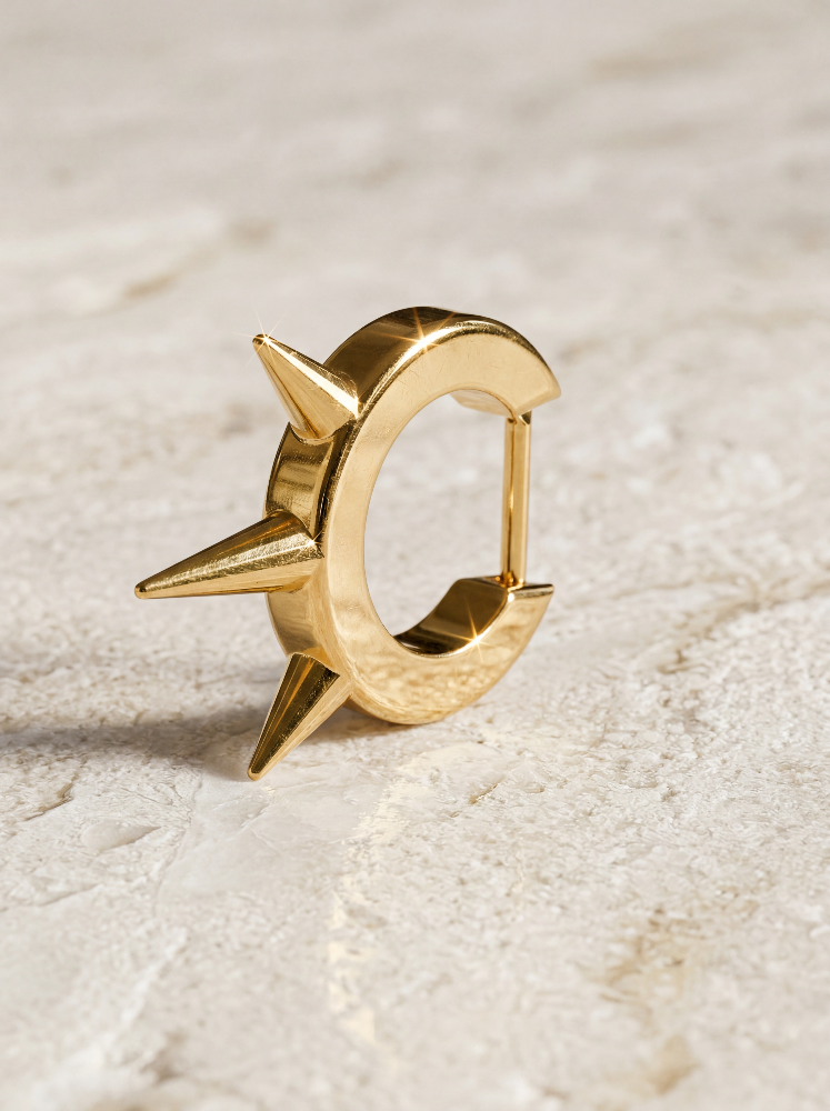 Brinco Farpas Ouro 18K