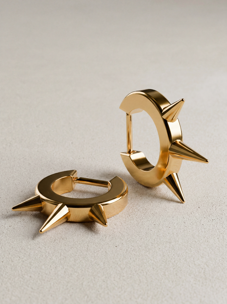 Brinco Farpas Ouro 18K