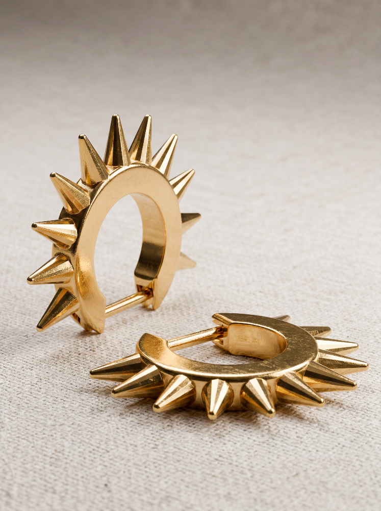 Brinco Espinhos Ouro 18K